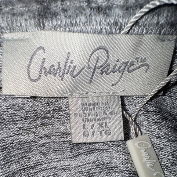 Charlie Paige Cozy Gray Cowl Neck Sweater. Size L/XL. EUC - Picture 9 of 12